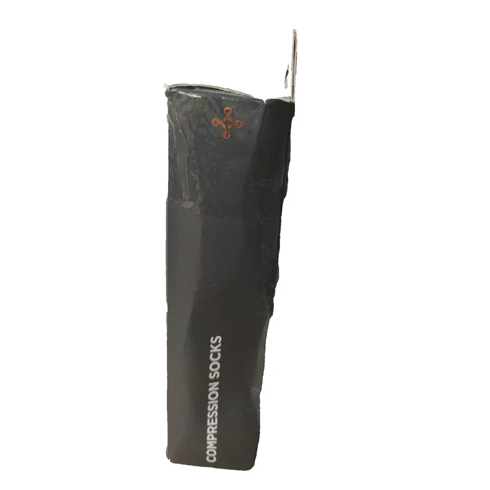 Tommie Copper Sport Black Compression Socks‎ Size SMALL/ MEDIUM 2 Pairs Open Box